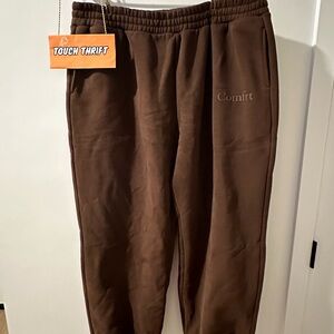 Men’s Comfrt Brown Baggy Sweatpants